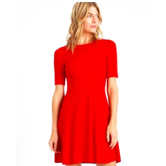 Banana Republic - Red Knit Dress - L - Picture 1 of 3